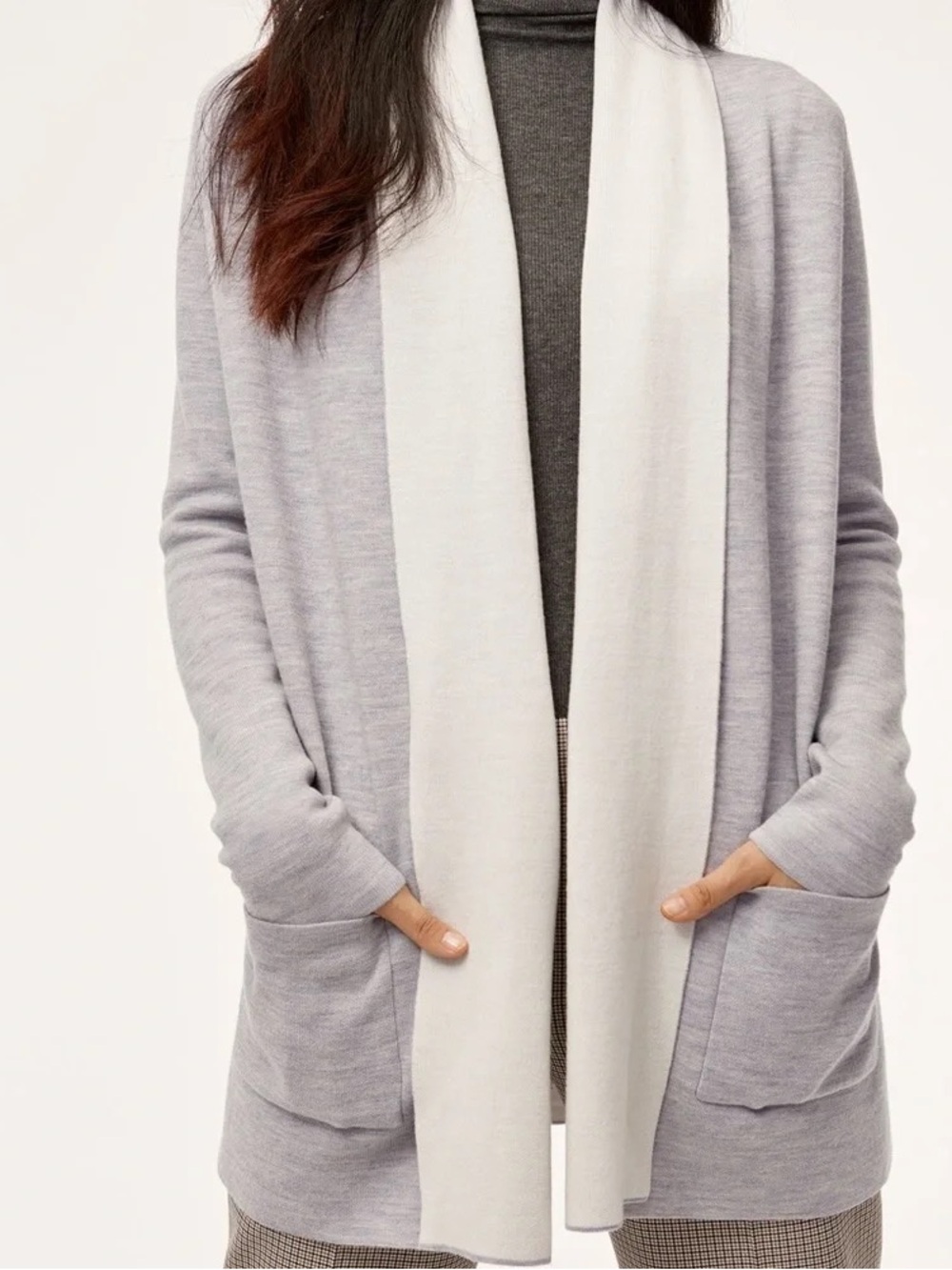 Aritzia Babaton Beekman Marino Wool Cardigan - medium